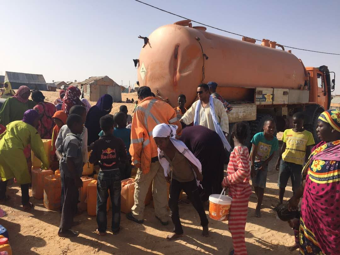اتحاد الجالية الموريتانية في اسبانيا يساهم في سقاية نواكشوط