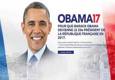 حملة تدعو لانتخاب أوباما رئيسا لفرنسا