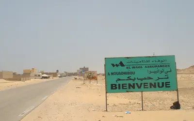 قوارب صيد على شاطئ نواذيبو