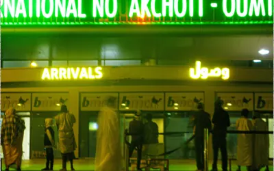 بوابة الوصول في مطار نواكشوط الدولي أم التونسي